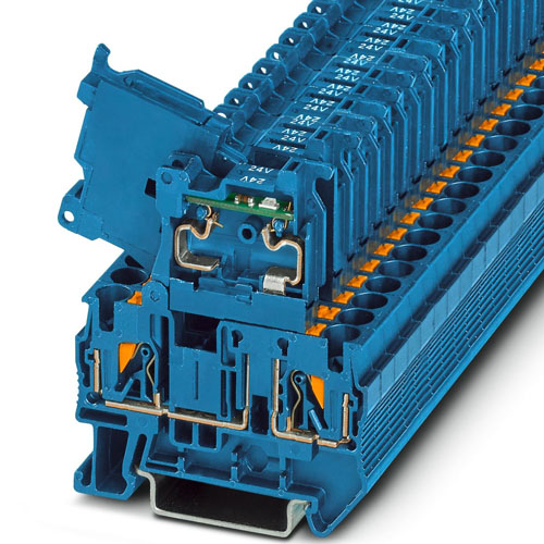PHOENIX CONTACT - PT 4-HESILED 24 (5X20) BU/BU - Fuse modular terminal block