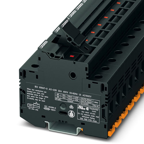 PHOENIX CONTACT - UK 10,3-CC HESILED A 600V - Fuse modular terminal block